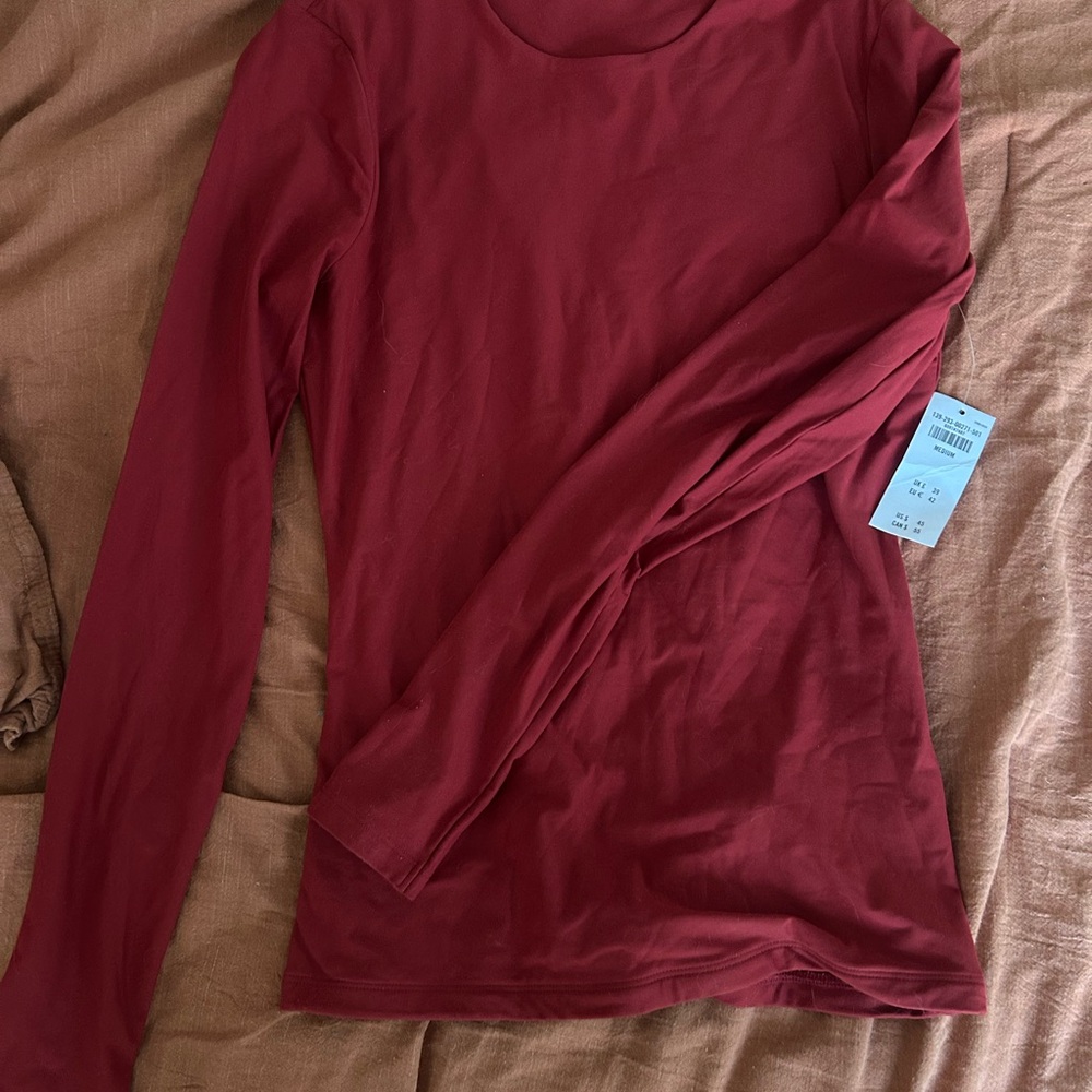 Abercrombie & Fitch Red Long Sleeve Shirt